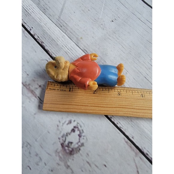 Berenstain Berenstein Bears Brother Bear Flocked Head Vintage Figure 1988 - Picture 4 of 6